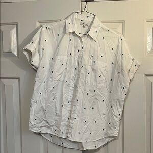 Madewell Short sleeve Cactus Button up